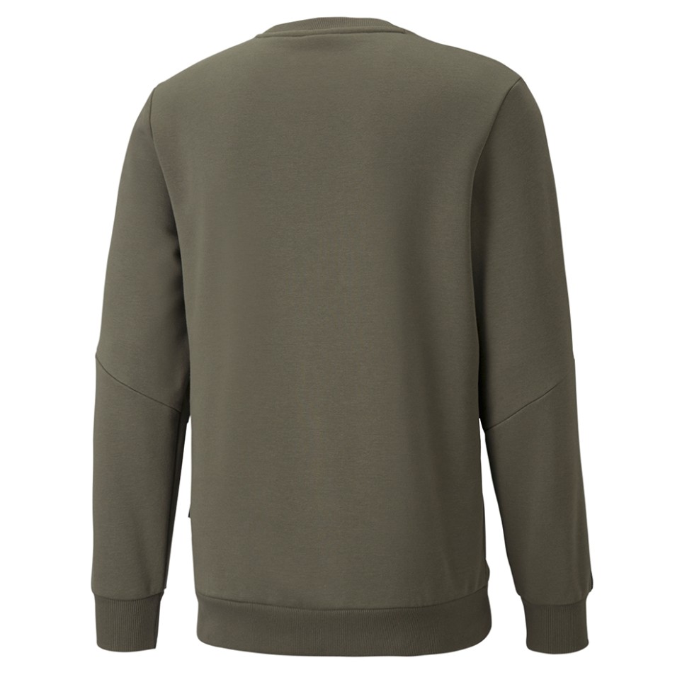 Толстовка мужская Puma Puma Power Tape Crew хаки 58940744 изображение 2