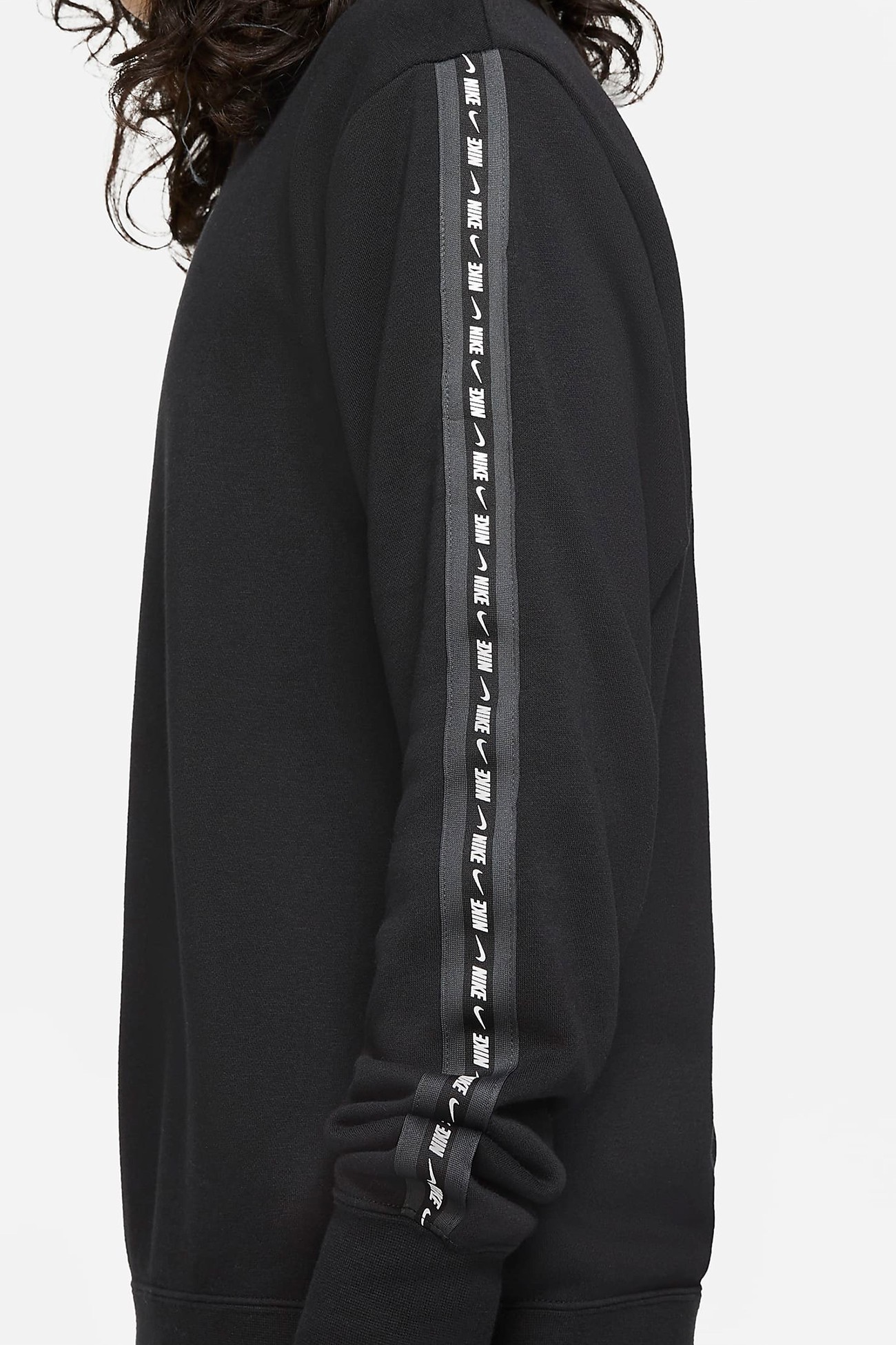 Толстовка мужская Nike M Nsw Repeat Flc Crew Bb черная DM4679-010 изображение 3