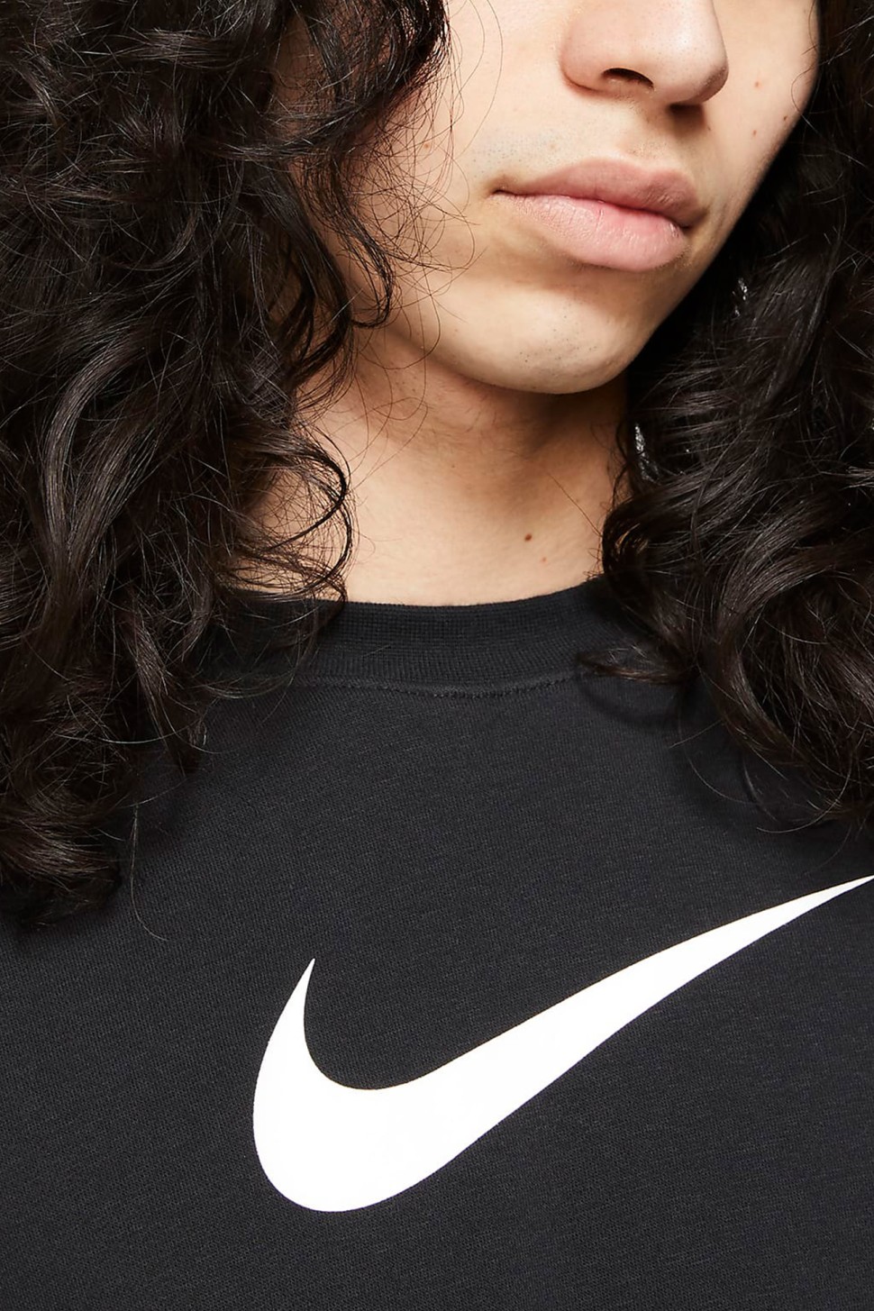 Толстовка чоловіча Nike M Nsw Repeat Flc Crew Bb чорна DM4679-010  — фото 4