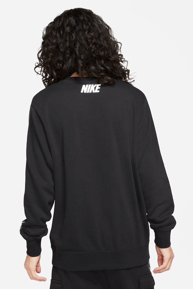 Толстовка чоловіча Nike M Nsw Repeat Flc Crew Bb чорна DM4679-010  изображение 5