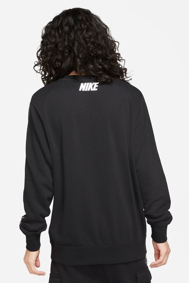 Толстовка чоловіча Nike M Nsw Repeat Flc Crew Bb чорна DM4679-010  изображение 5