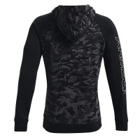 Толстовка мужская Under Armour Ua Rival Flc Camo Script Hd черная 1366308-001 изображение 2