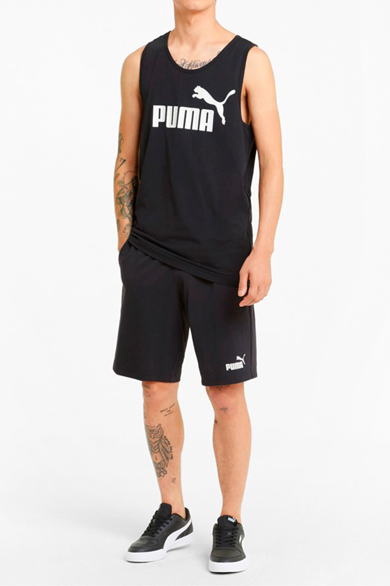 Шорти мужские Puma Ess Jersey Shorts черные 58670601 изображение 4