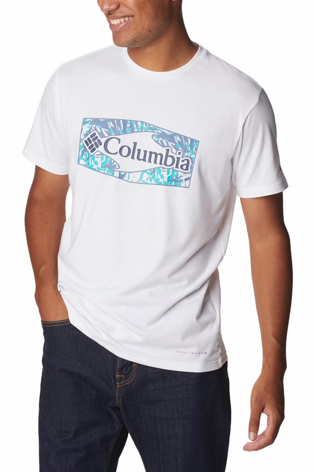 Футболка мужская Columbia Sun Trek белая 1931171-114 изображение 2