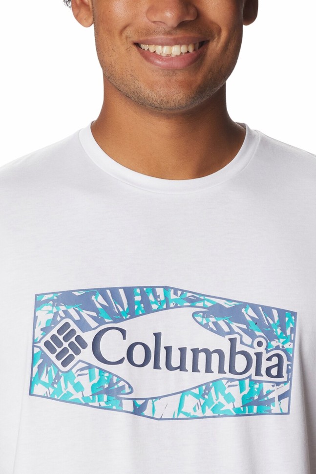 Футболка мужская Columbia Sun Trek белая 1931171-114 изображение 4