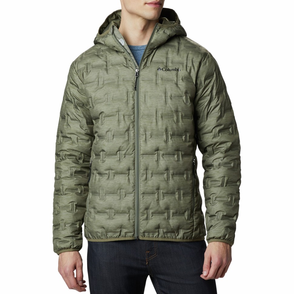 Куртка чоловіча Columbia Delta Ridge™ Down Hooded Jacket хакі 1875892-397 — фото 1