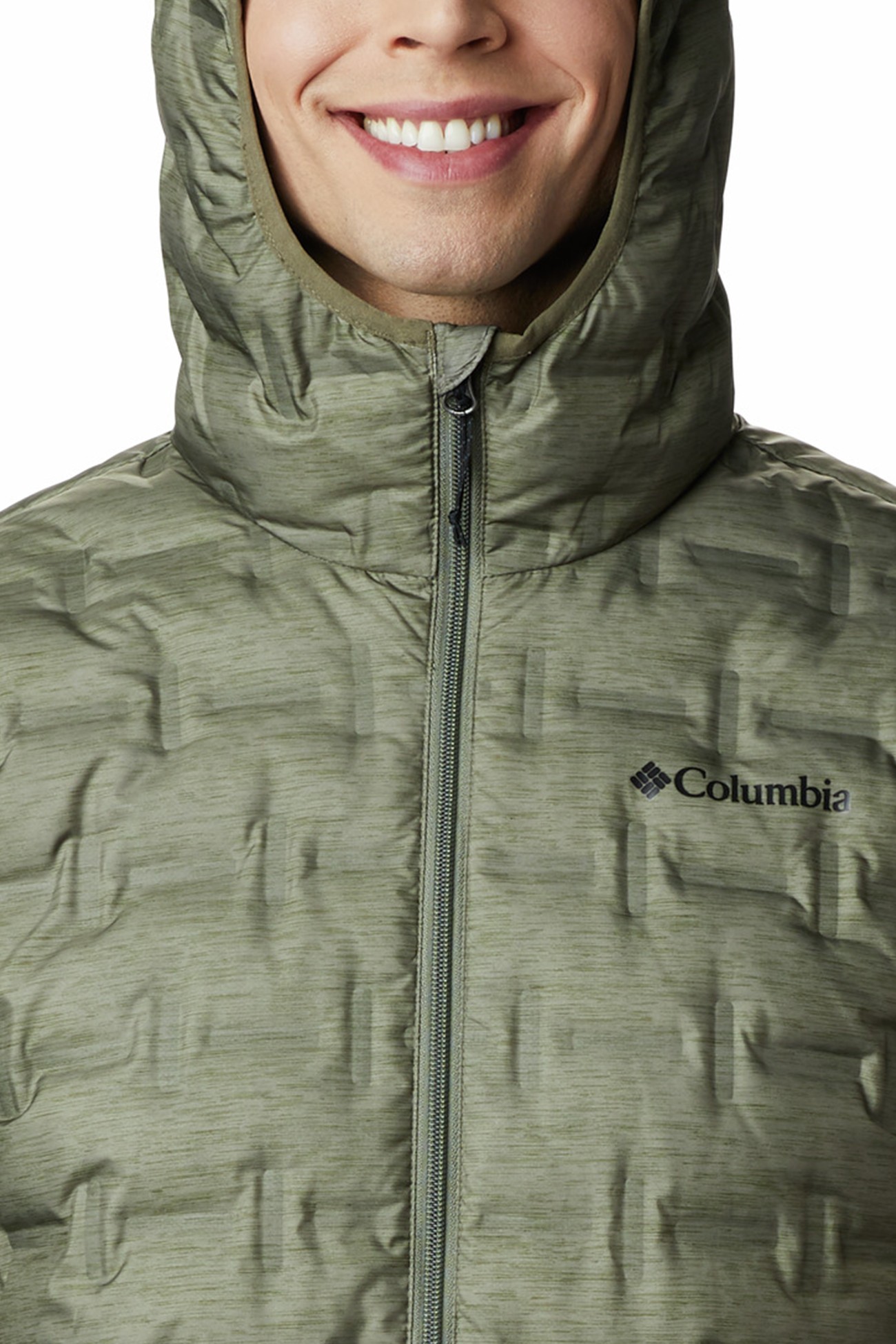 Куртка чоловіча Columbia Delta Ridge™ Down Hooded Jacket хакі 1875892-397 изображение 3