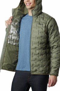Куртка мужская Columbia Delta Ridge™ Down Hooded Jacket хаки 1875892-397 изображение 4