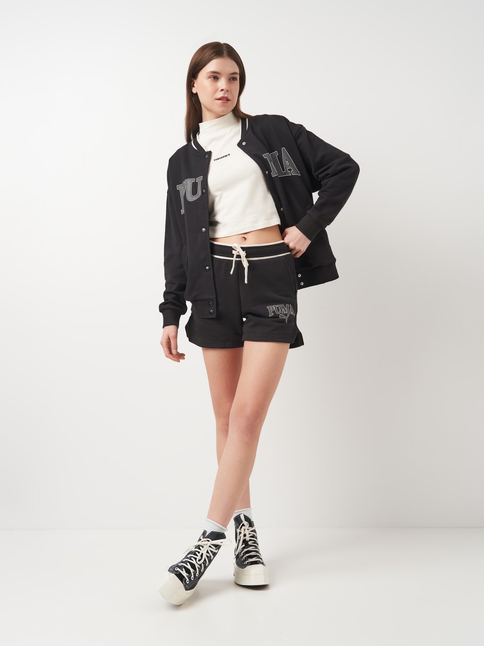 Шорти жіночі Puma SQUAD 5" Shorts TR чорні 67870401 — фото 5