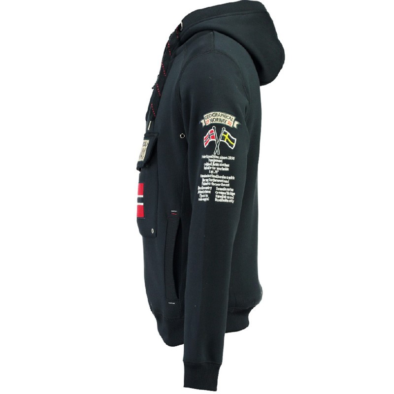 Толстовка мужская Geographical Norway синяя SR494H-450 — фото 3 — Sport City Толстовка мужская Geographical Norway синяя SR494H-450 — фото 3