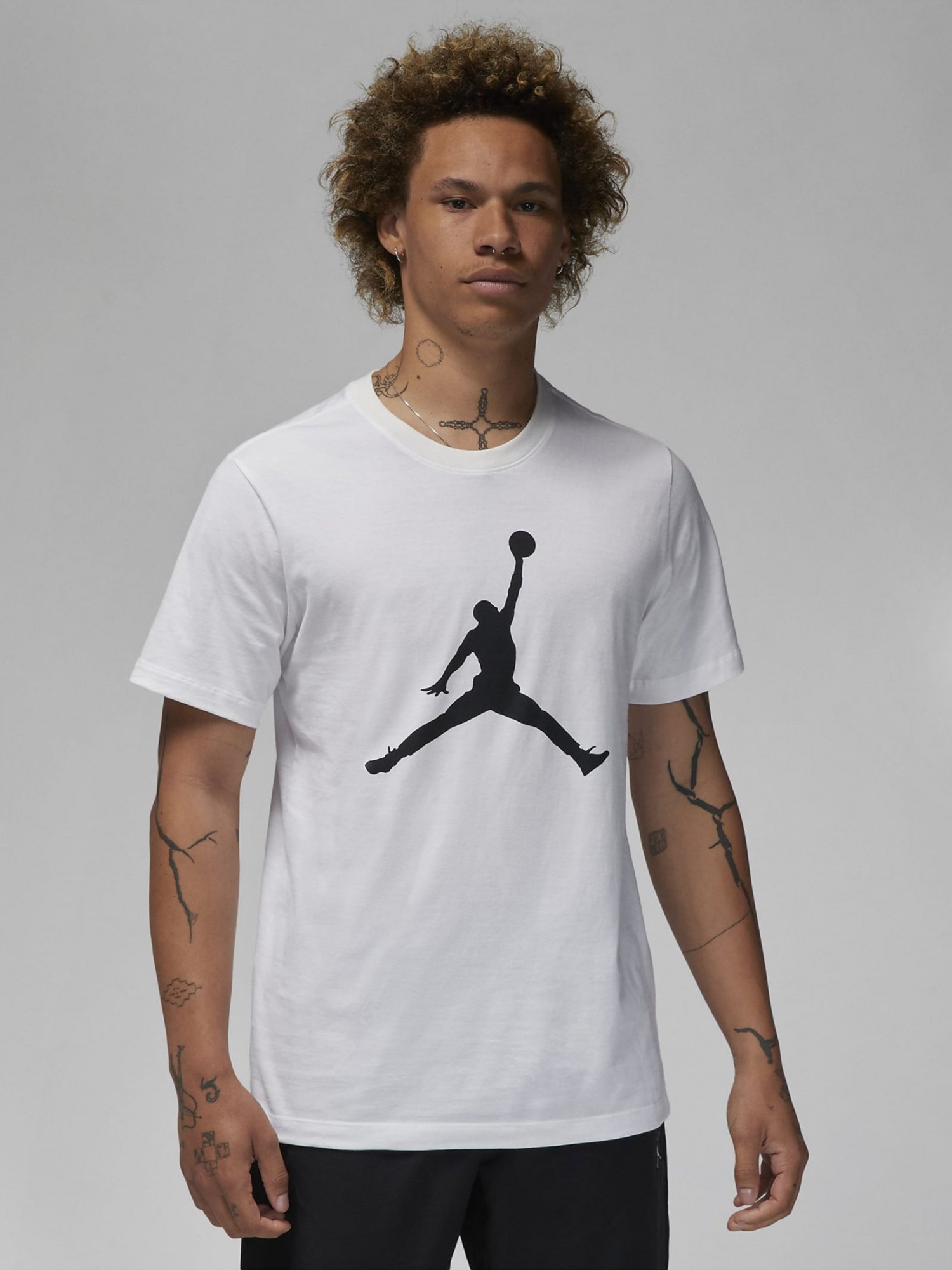 Футболка мужская Nike M J JUMPMAN SS CREW белая CJ0921-100 изображение 2