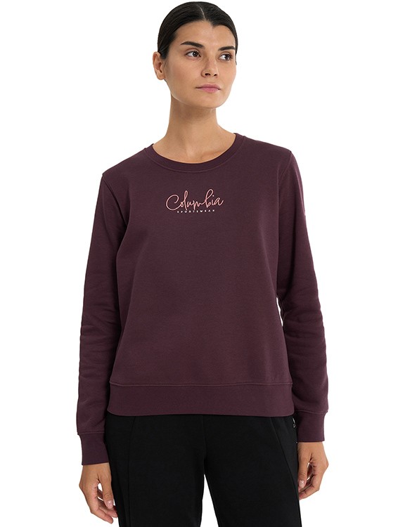Джемпер женский Columbia Beaumount™ Graphic Crew бордовый 2126411-607 изображение 2