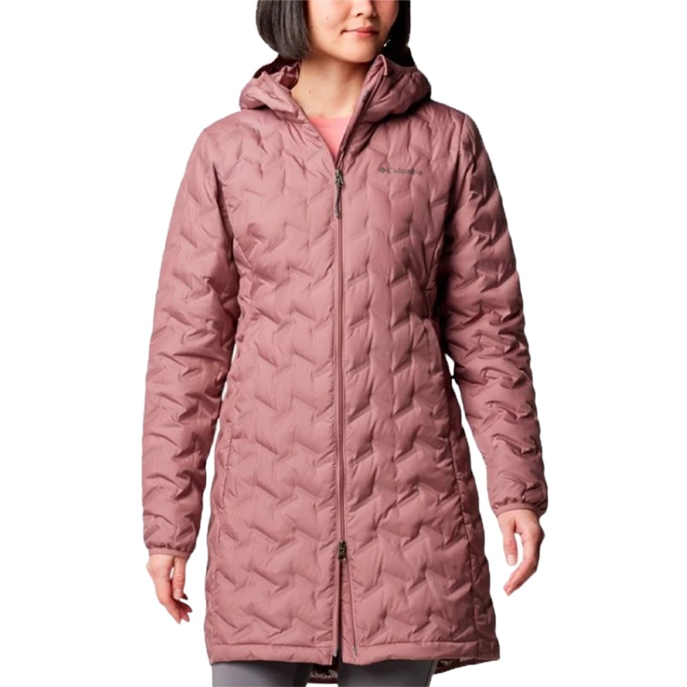 Куртка женская Columbia Delta Ridge™ II Long Down Jacket темно-розовая 2088211-609