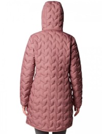 Куртка женская Columbia Delta Ridge™ II Long Down Jacket темно-розовая 2088211-609 изображение 3