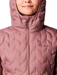 Куртка женская Columbia Delta Ridge™ II Long Down Jacket темно-розовая 2088211-609 изображение 5