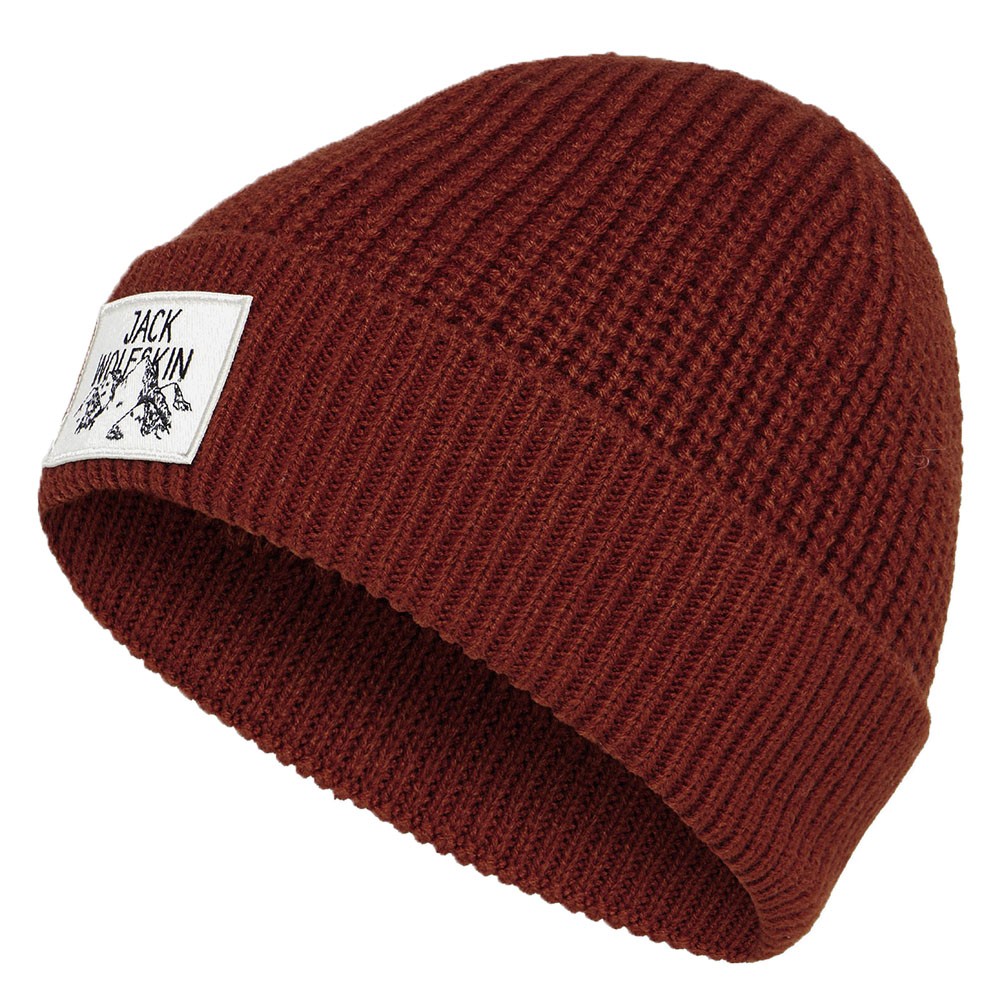 Шапка Jack Wolfskin BADGE BEANIE оранжевая A61610-J0126