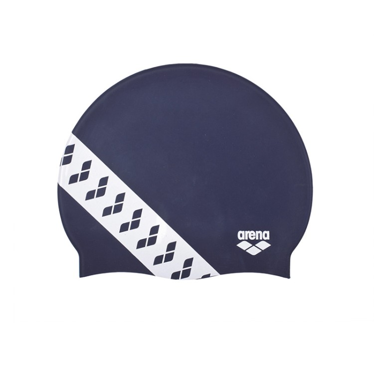 Шапочка для плавания унисекс Arena Team Stripe Cap темно-синие 001463-701