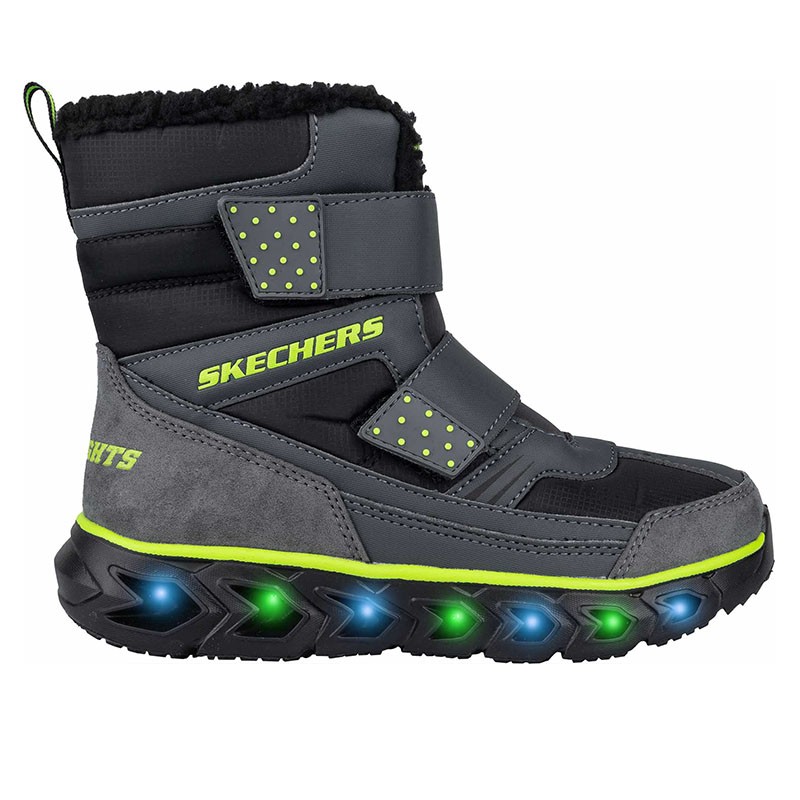 Черевики дитячі Skechers Hypno-Flash 2.0 сірі 90588L CCBK — фото 3