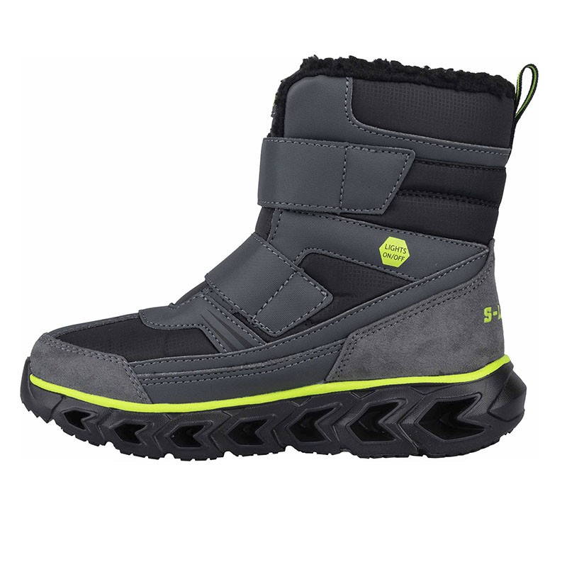 Черевики дитячі Skechers Hypno-Flash 2.0 сірі 90588L CCBK — фото 4