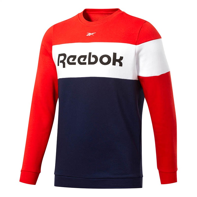 Толстовка чоловіча Reebok Training Essentials Fleece Crew мультиколір FS8473 изображение 1