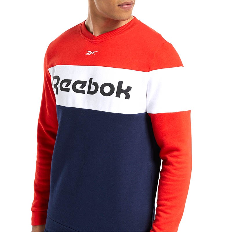 Толстовка чоловіча Reebok Training Essentials Fleece Crew мультиколір FS8473 изображение 2