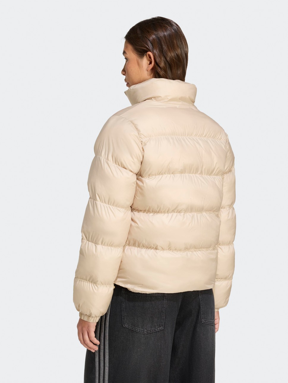 Куртка жіноча Adidas SHORT PUFFER бежева JX2947 — фото 3