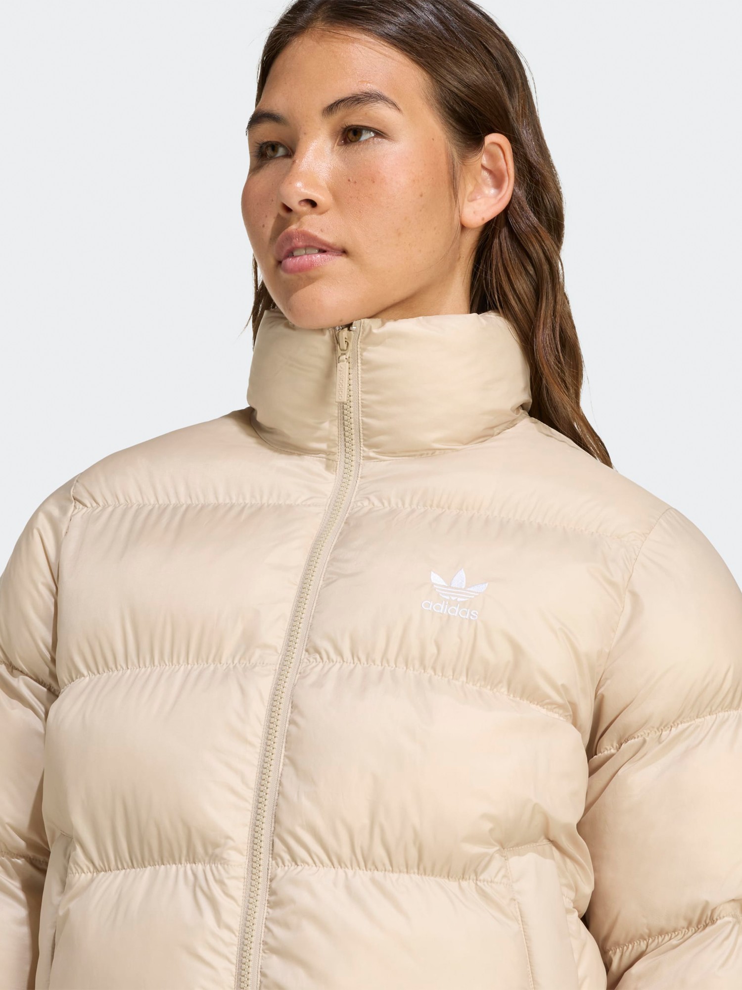 Куртка жіноча Adidas SHORT PUFFER бежева JX2947 изображение 5