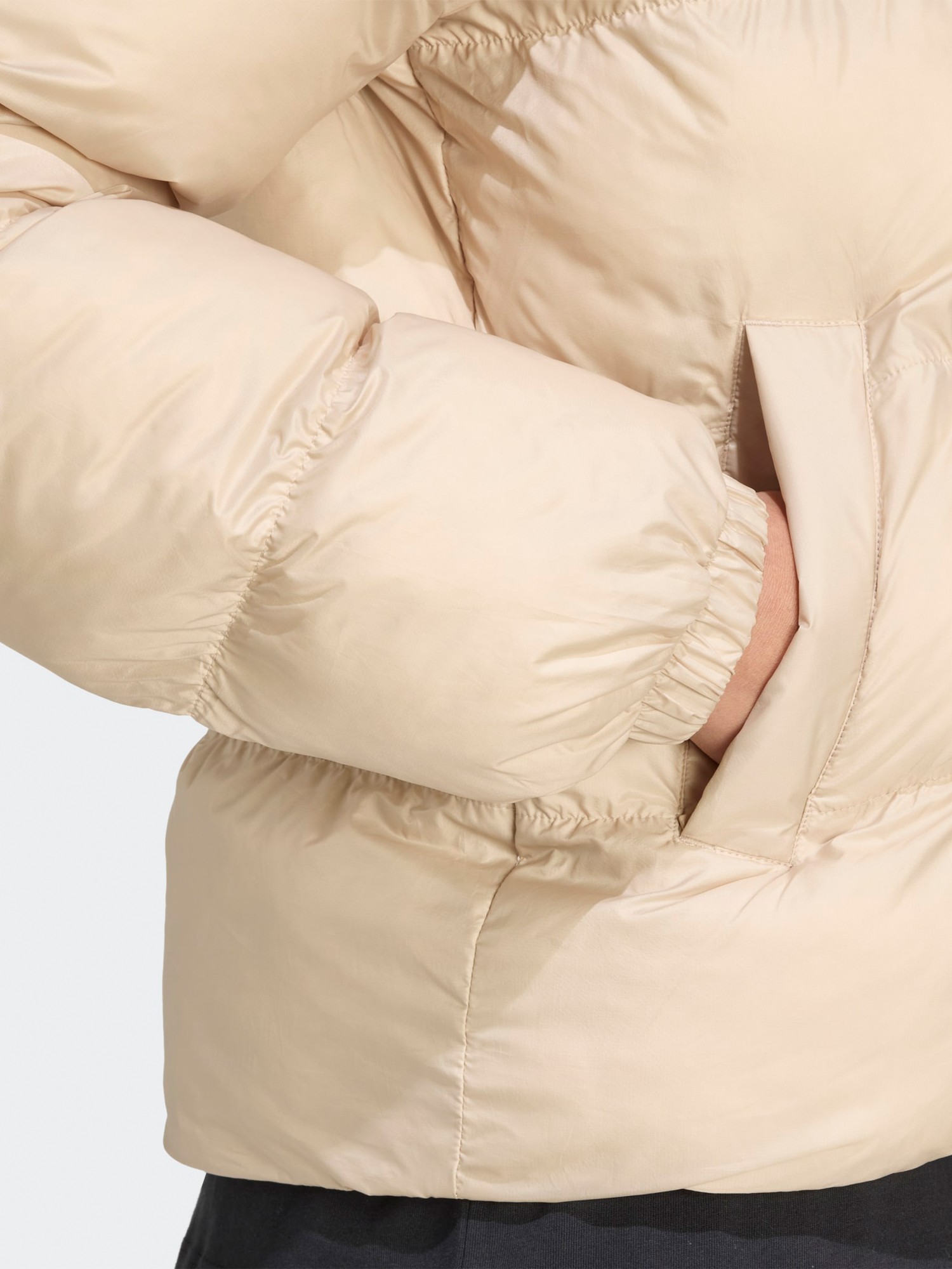 Куртка жіноча Adidas SHORT PUFFER бежева JX2947 изображение 6