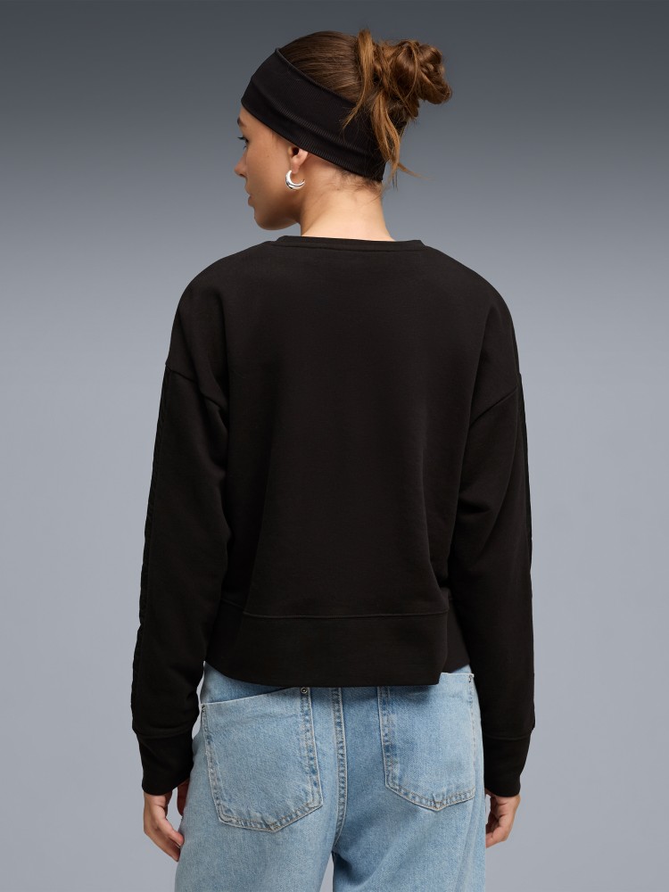 Толстовка женская Puma HER Relaxed Crew TR черная 69188501 изображение 3