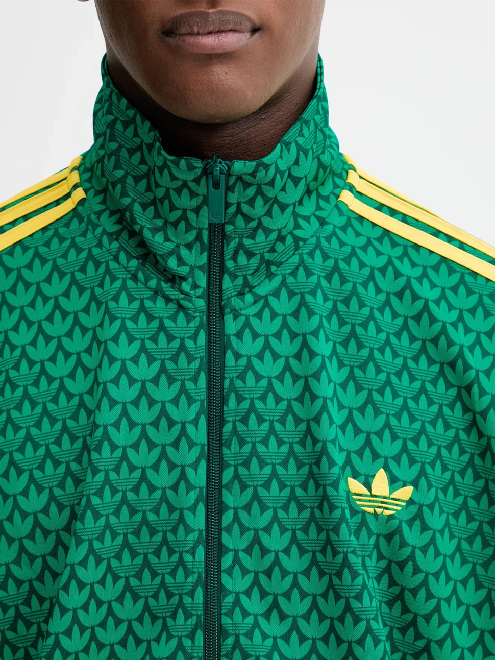 Толстовка мужская Adidas FIREBIRD TT зеленая KD0382 — фото 5