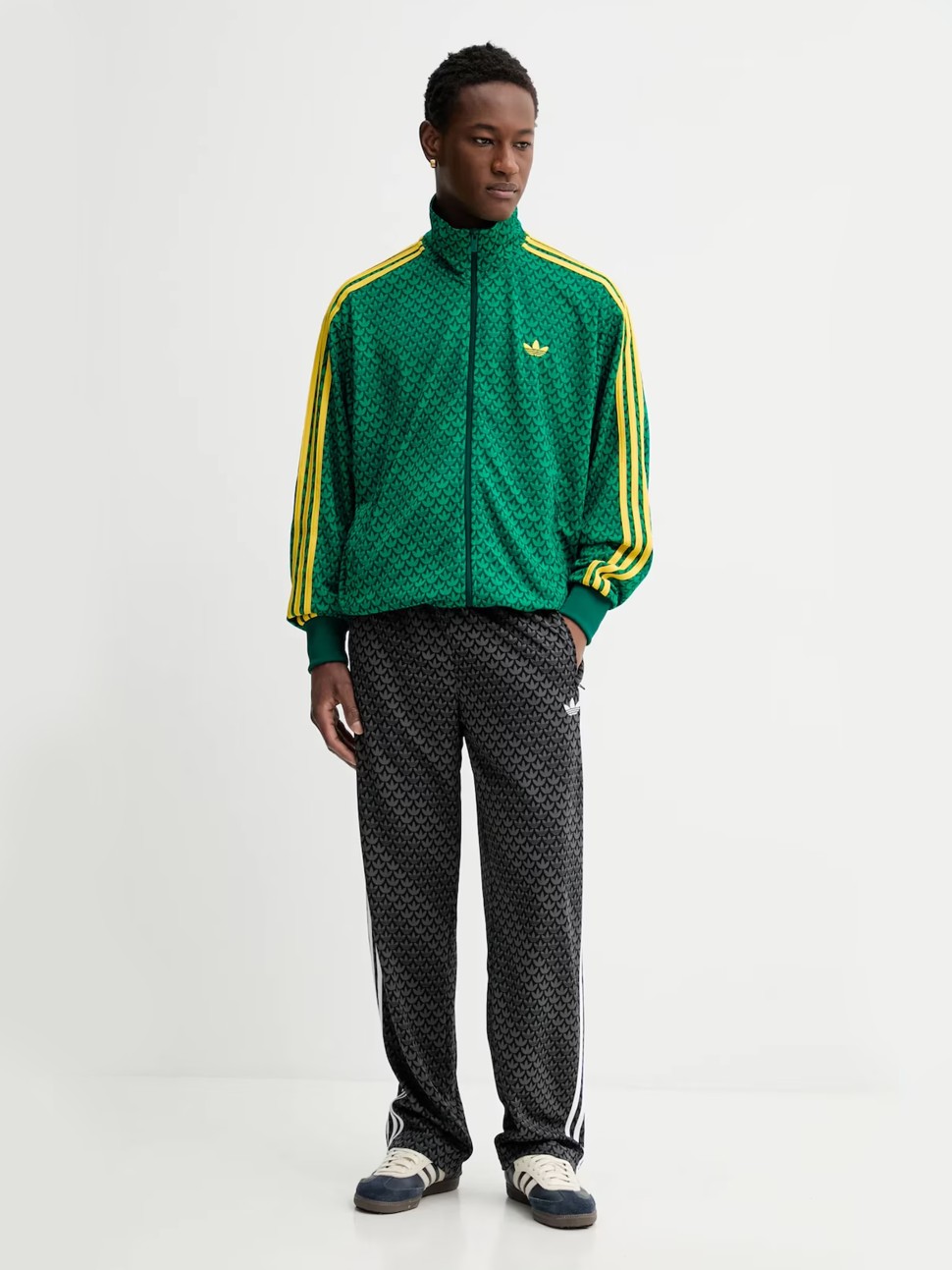 Толстовка мужская Adidas FIREBIRD TT зеленая KD0382 — фото 6