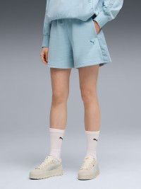 Шорты женские Puma HER High-Waist Shorts 5” голубые 69189247 изображение 2