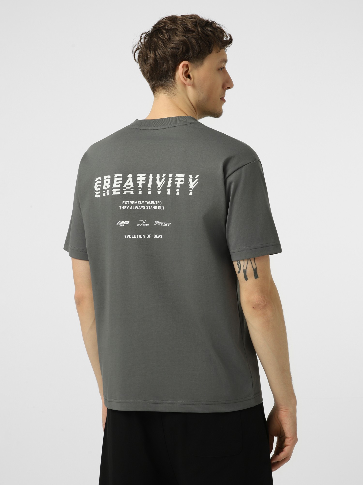 Футболка чоловіча Evoids Lark темно-сіра 622603-020 изображение 3