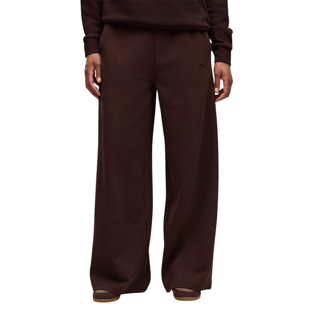 Брюки женские Puma CLASS Relaxed Wide Leg Pants коричневые 69401333