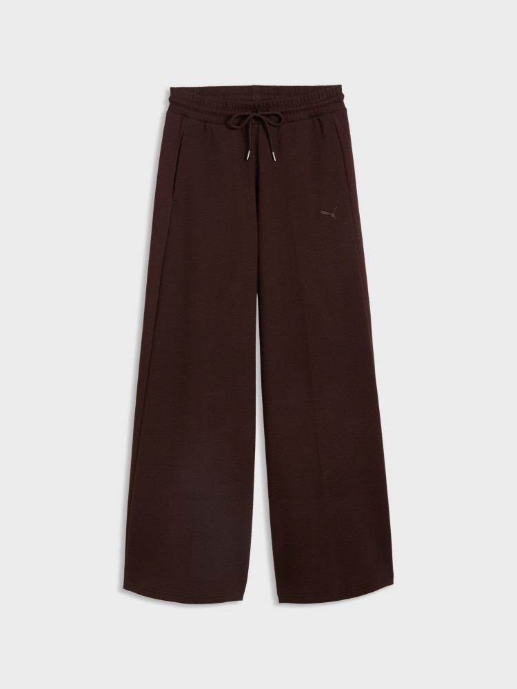 Брюки женские Puma CLASS Relaxed Wide Leg Pants коричневые 69401333 изображение 5