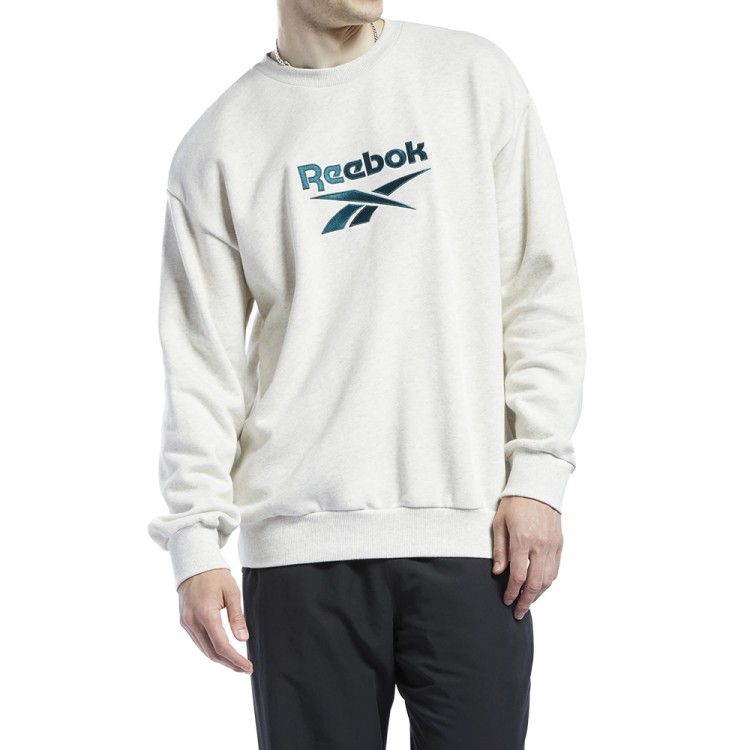 Толстовка чоловіча Reebok Cl F Vector Crew біла GS9132 изображение 1