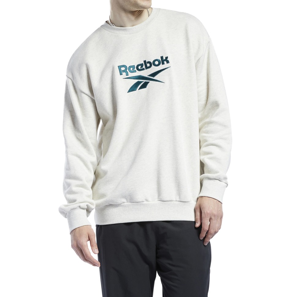 Толстовка чоловіча Reebok Cl F Vector Crew біла GS9132 изображение 1