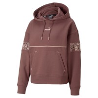 Толстовка женская Puma Puma Power Safari Hoodie бордовая 67175275 изображение 1
