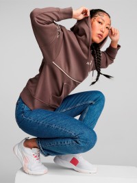 Толстовка женская Puma Puma Power Safari Hoodie бордовая 67175275 изображение 5