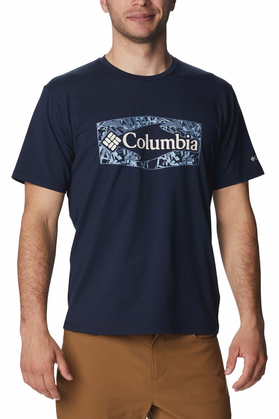 Футболка мужская Columbia Sun Trek темно-синяя 1931171-470 — фото 2 — Sport City Футболка мужская Columbia Sun Trek темно-синяя 1931171-470 — фото 2