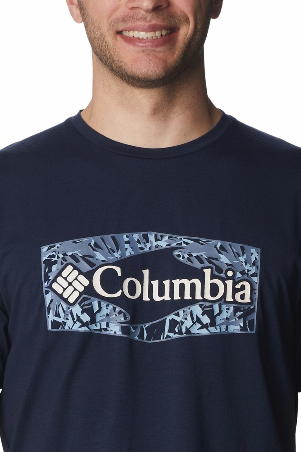 Футболка мужская Columbia Sun Trek темно-синяя 1931171-470 — фото 3 — Sport City Футболка мужская Columbia Sun Trek темно-синяя 1931171-470 — фото 3