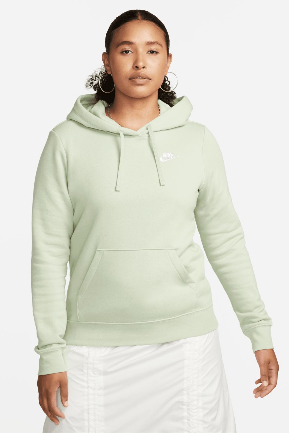 Толстовка жіноча Nike W NSW CLUB FLC STD PO HDY м'ятна DQ5793-343 — фото 2