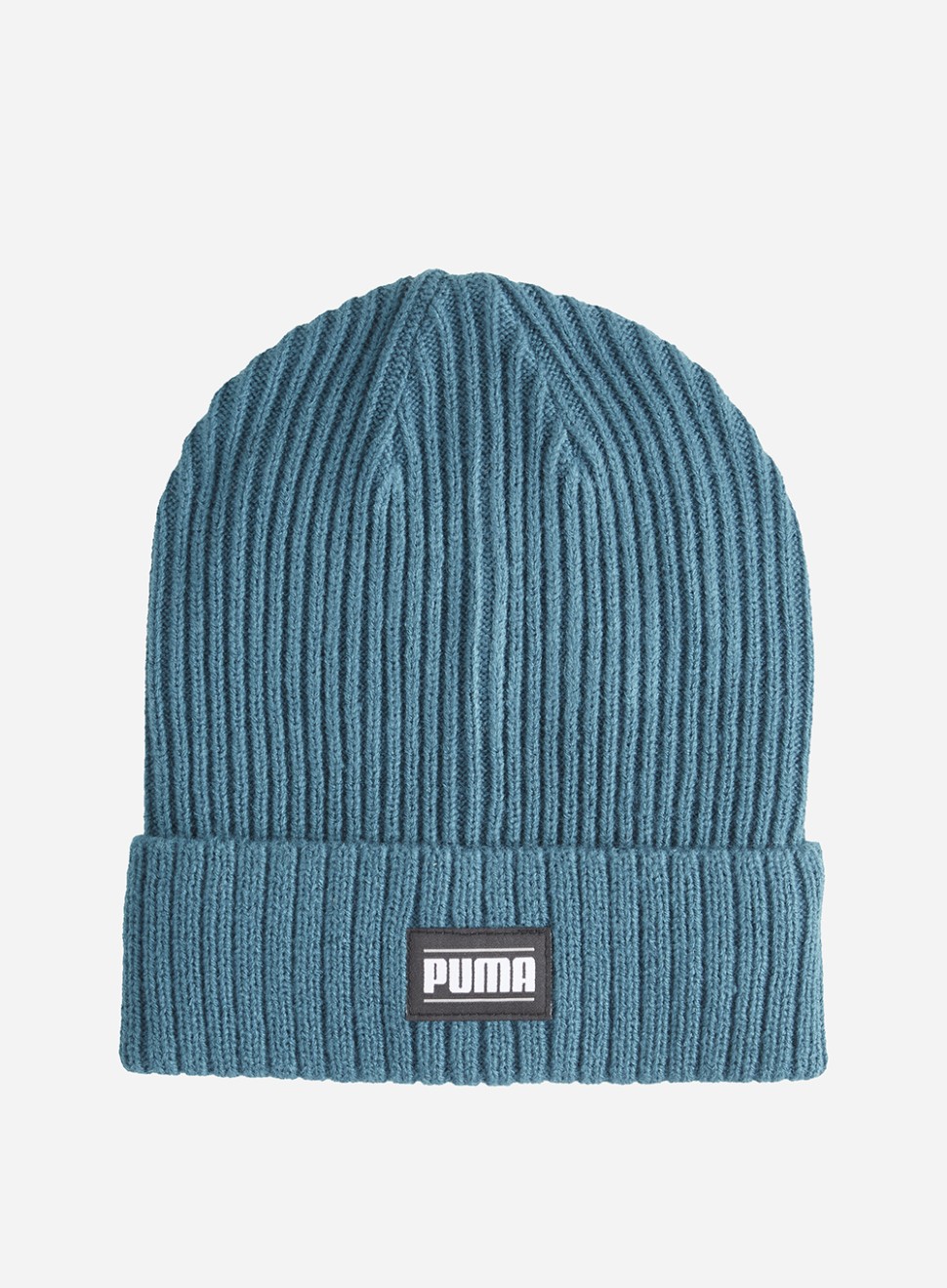 Шапка Puma Ribbed Classic Cuff Beanie зелена 02403811 — фото 1