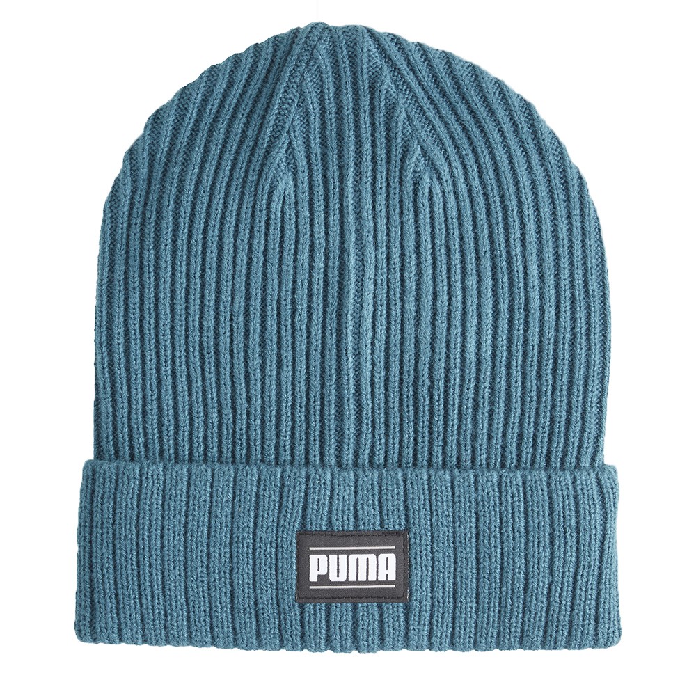 Шапка  Puma Ribbed Classic Cuff Beanie зеленая 02403811