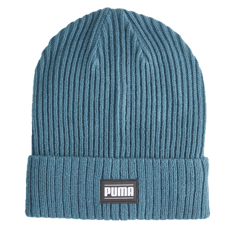 Шапка  Puma Ribbed Classic Cuff Beanie зеленая 02403811 изображение 3
