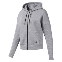 Толстовка жіноча Reebok WORKOUT READY FLEECE сіра DY8088  изображение 1