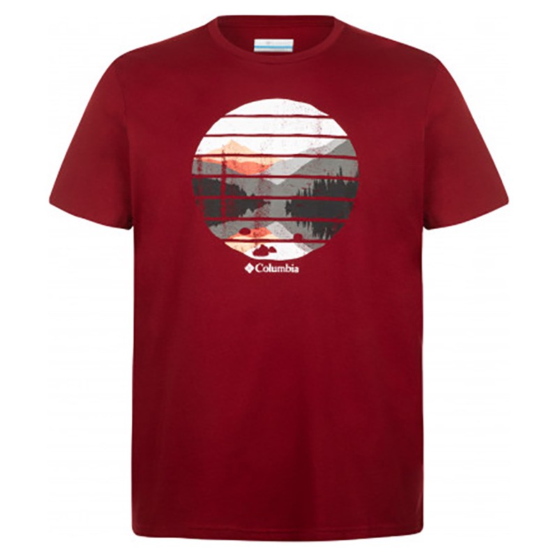 Футболка мужская Columbia Columbia Warren Grove™ Tee бордовая 1872711-665 — Sport City Футболка мужская Columbia Columbia Warren Grove™ Tee бордовая 1872711-665