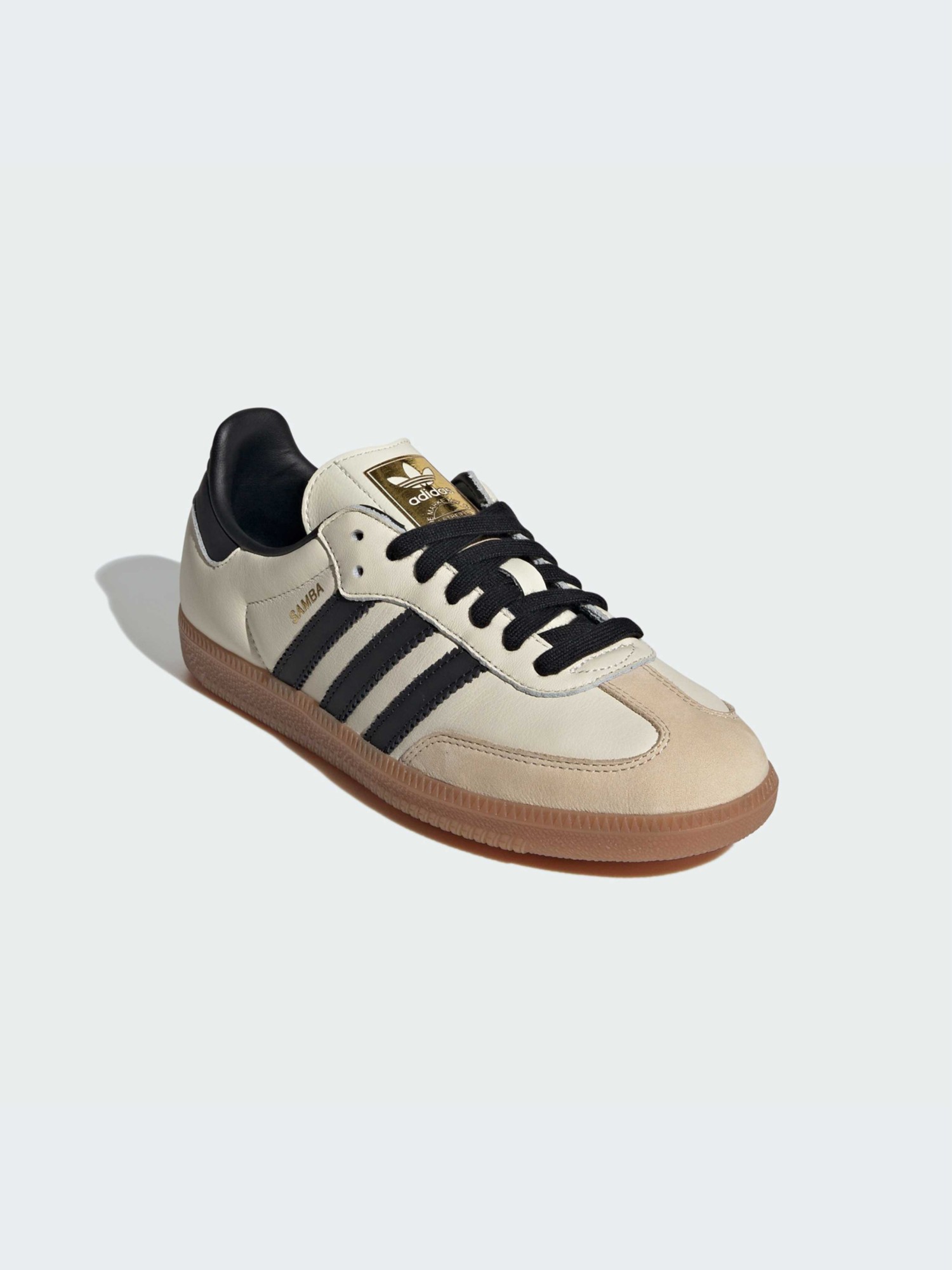 Кроссовки женские Adidas SAMBA OG W бежевые ID0478 изображение 3