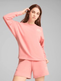 Толстовка женская Puma PUMA CLASS Comfort Crew коралловая 68503218 изображение 2