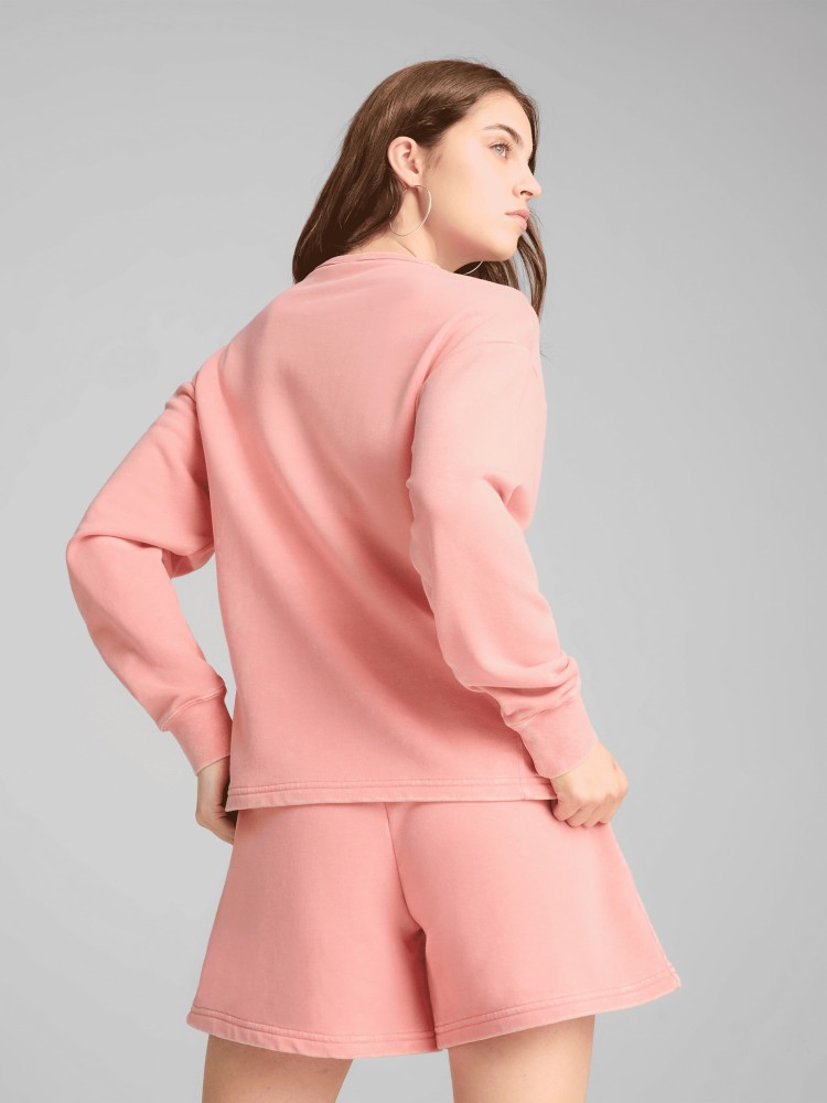 Толстовка женская Puma PUMA CLASS Comfort Crew коралловая 68503218 изображение 4